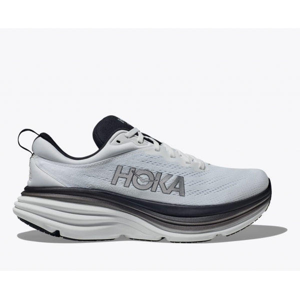 HOKA Mens Bondi 8 White / Black