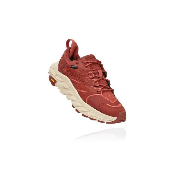 HOKA Womens Anacapa Low GTX Cherry Mahogany / Hot Sauce