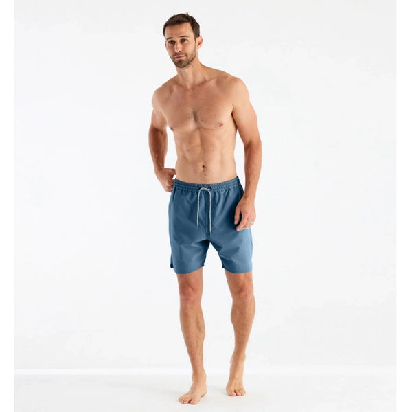 Free Fly Apparel Mens Andros Trunk Pacific Blue