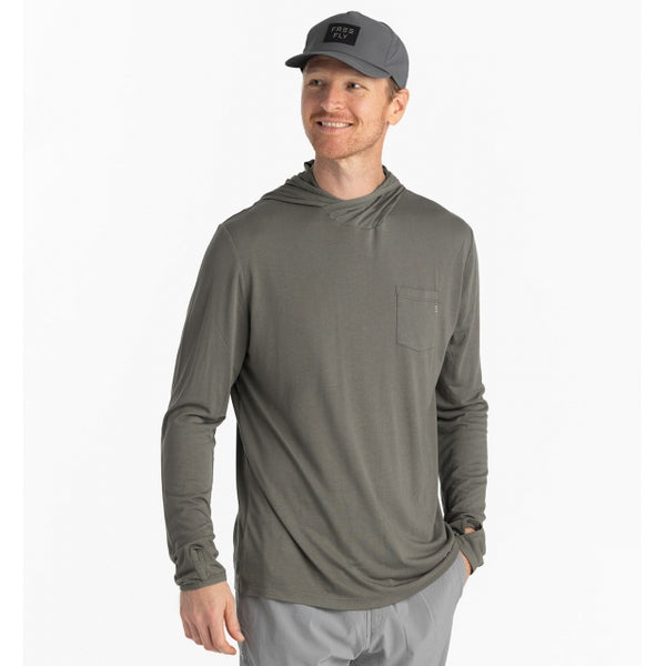 Free Fly Apparel Mens Bamboo Lightweight Hoodie Fatigue