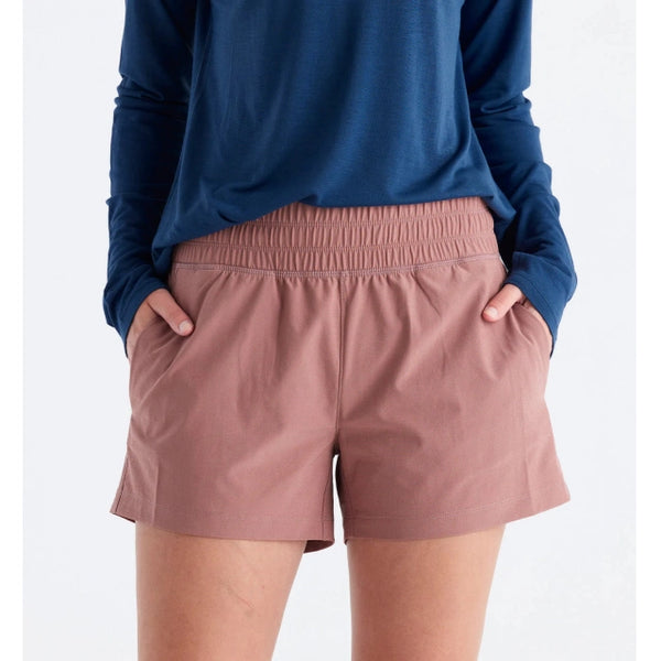 Free Fly Apparel Womens Pull-On Breeze Short Light Sangria