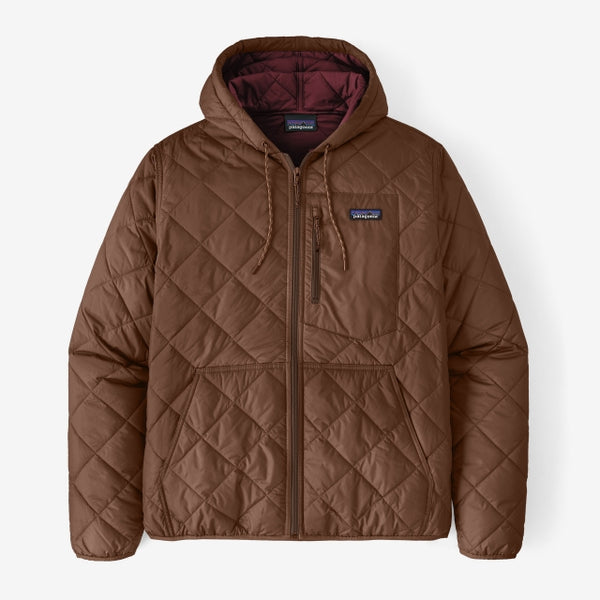 Patagonia Mens Diamond Quilted Bomber Hoody oose Brown / M