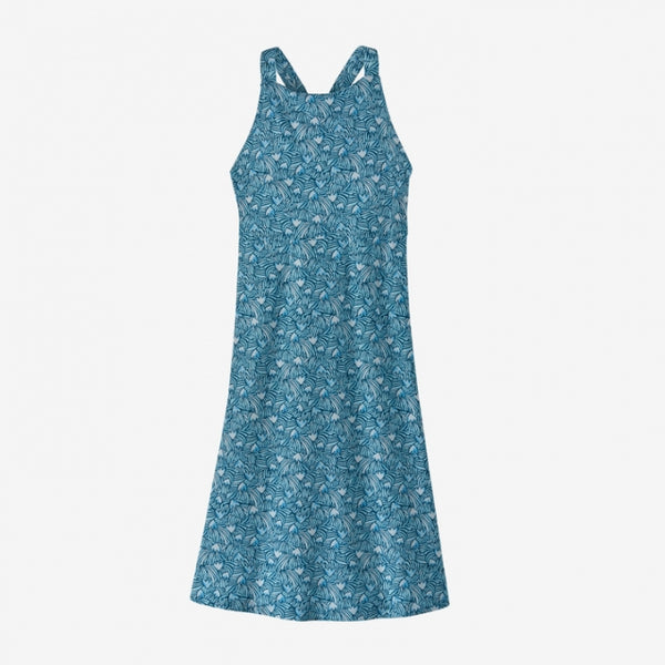 Patagonia Womens Magnolia Spring Dress Block Party: Lago Blue