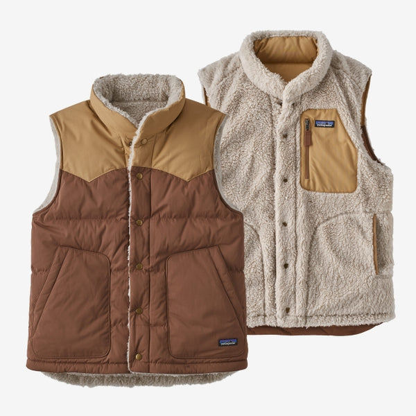 Patagonia Mens Reversible Bivy Down Vest oose Brown / M