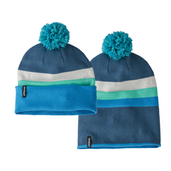 Patagonia LW Powder Town Beanie Sierra Sunset: Wavy Blue
