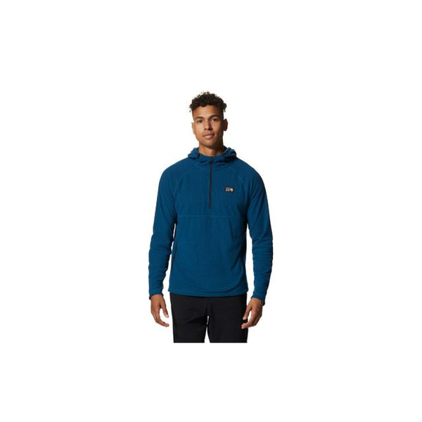 Mountain Hardwear Mens Summit Grid Hoody Dark Caspian