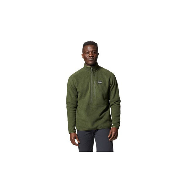 Mountain Hardwear Mens Explore Fleece Half Zip Surplus Green