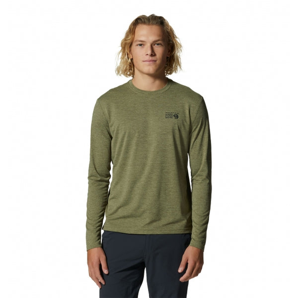 Mountain Hardwear Mens Sunblocker Long Sleeve Light Cactus Heather