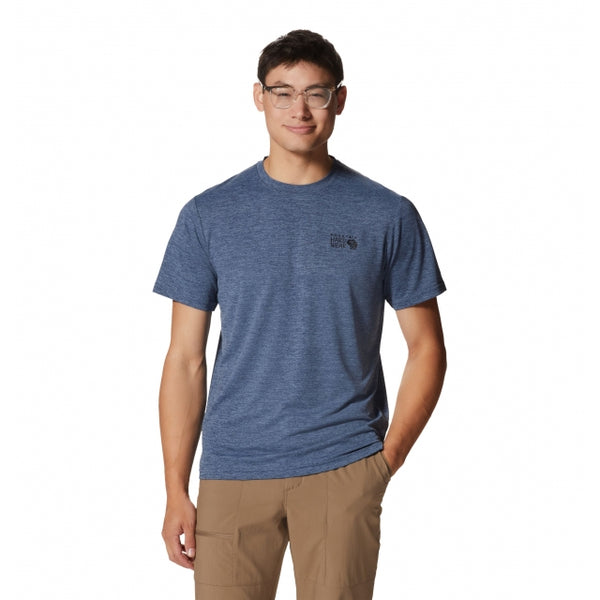 Mountain Hardwear Mens Sunblocker Short Sleeve Zinc Heather