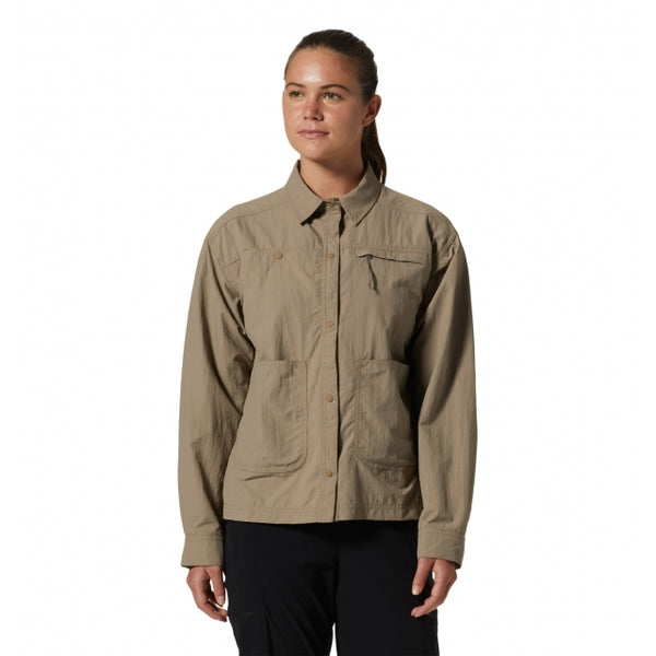 Mountain Hardwear Womens Stryder LS Shirt Khaki