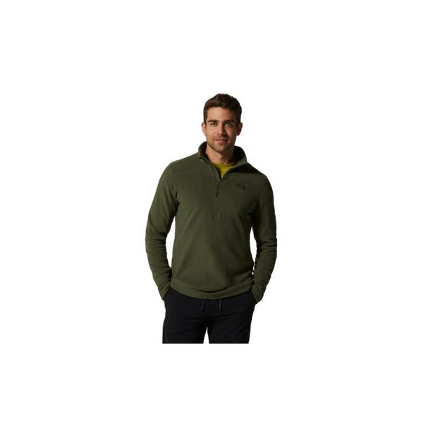 Mountain Hardwear Mens Microchill 2.0 Zip T urplus Green / S