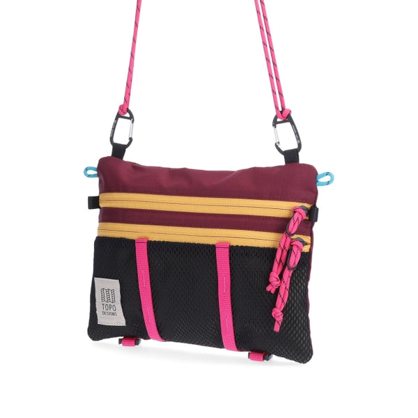 Topo Designs Mountain Accessory Shoulder Bag Olive/Burgundy