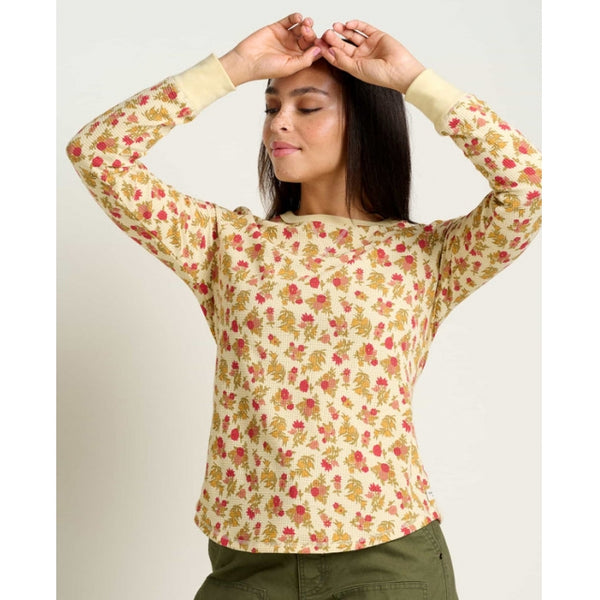 Toad&Co Womens Foothill LS Crew Barley Floral Print