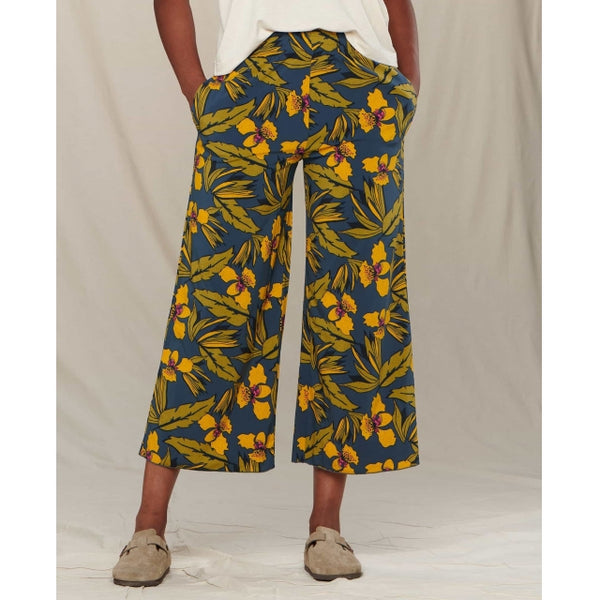 Toad&Co Womens Sunkissed Wide Leg Pant idnight Aloha Print / M