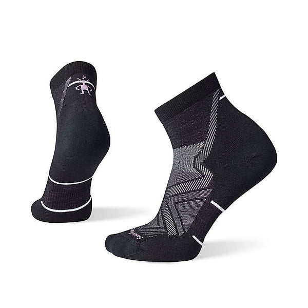 Smartwool Womens Run Targeted Cushion Ankle Socks Black