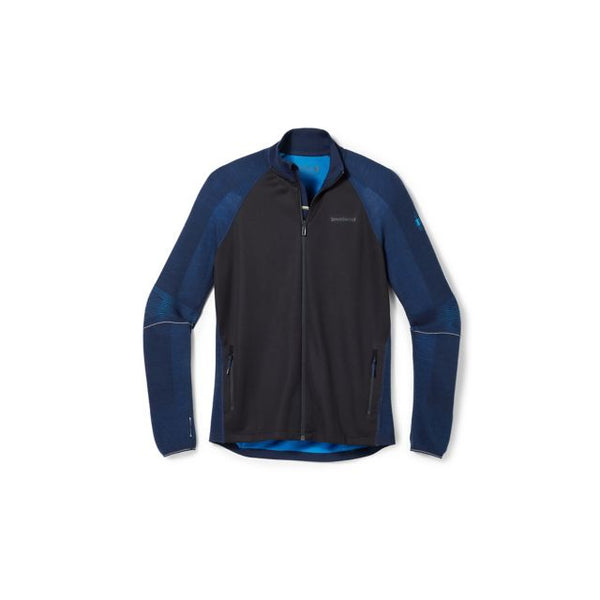 Smartwool Mens Intraknit Merino Sport Full Zip Jacket Deep Navy