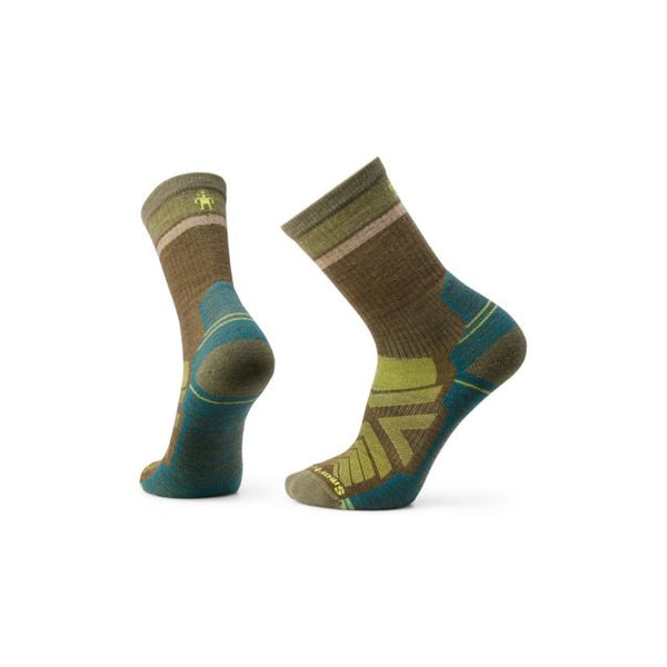 Smartwool Hike Light Cushion Winding Trail Crew Socks Military Olive