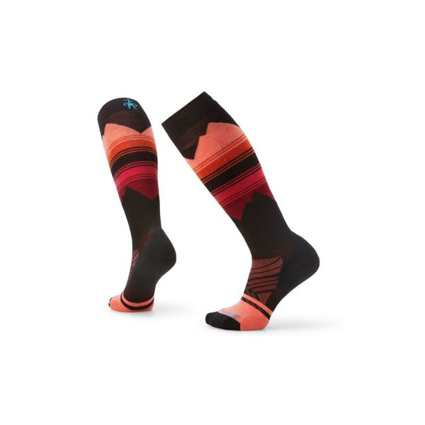 Smartwool Womens Ski Targeted Cushion Pattern Over The Calf Socks Black