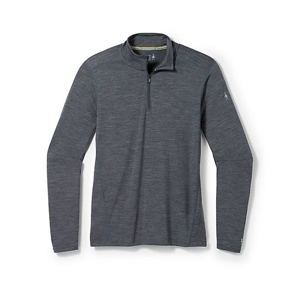 Smartwool Mens Classic All-Season Merino Base Layer 1/4 Zip Iron Heather