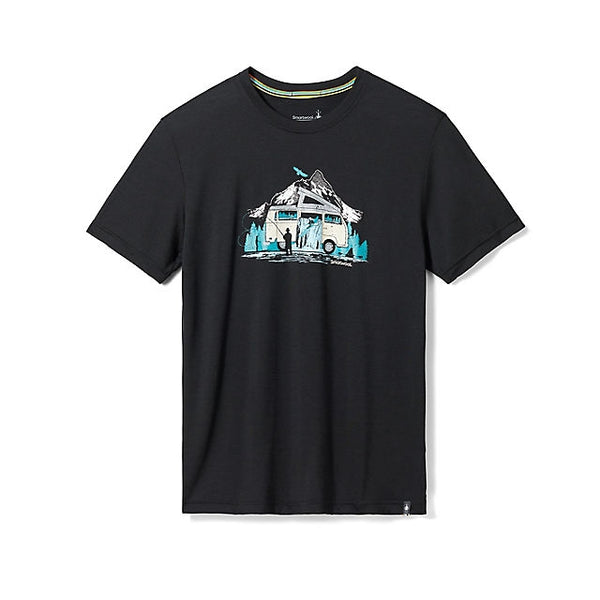 Smartwool River Van Graphic Short Sleeve Tee Black