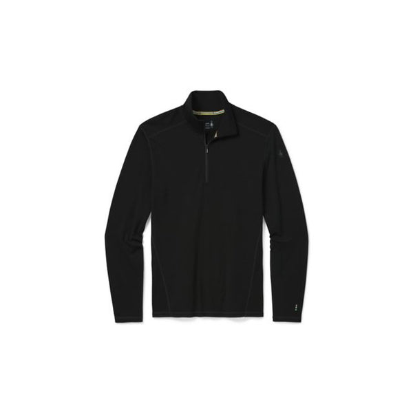 Smartwool Mens Classic Thermal Merino Base Layer 1/4 Zip Black