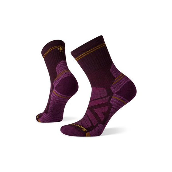 Smartwool Womens Hike Light Cushion Mid Crew Socks Bordeaux
