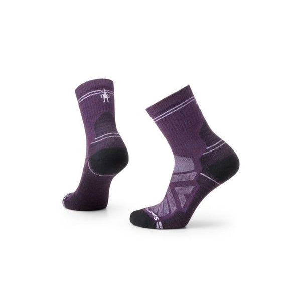 Smartwool Womens Hike Light Cushion Mid Crew Socks Purple Iris