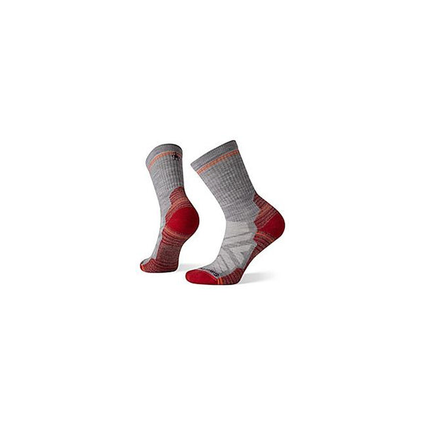 Smartwool Womens Hike Light Cushion Crew Socks Light Gray