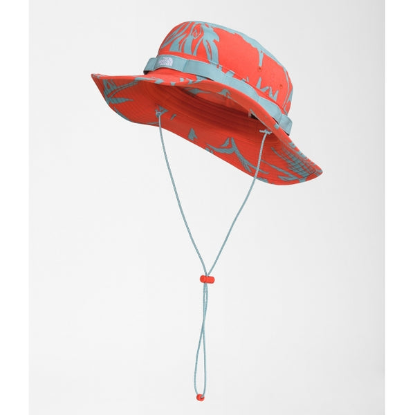 The North Face Class V Brimmer Retro Orange Tropical Paintbrush Print