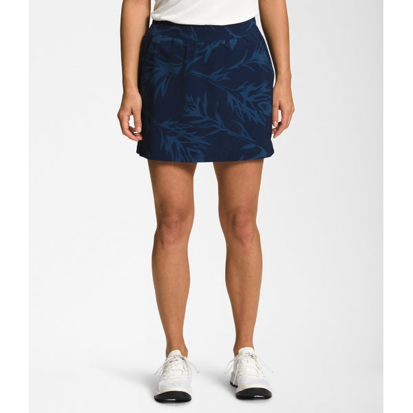 The North Face Womens Never Stop Wearing Skort Summit Navy Tropical Paintbrush Print