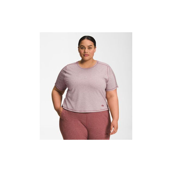 The North Face Womens Plus Dawndream Relaxed S/S Wild Ginger Heather