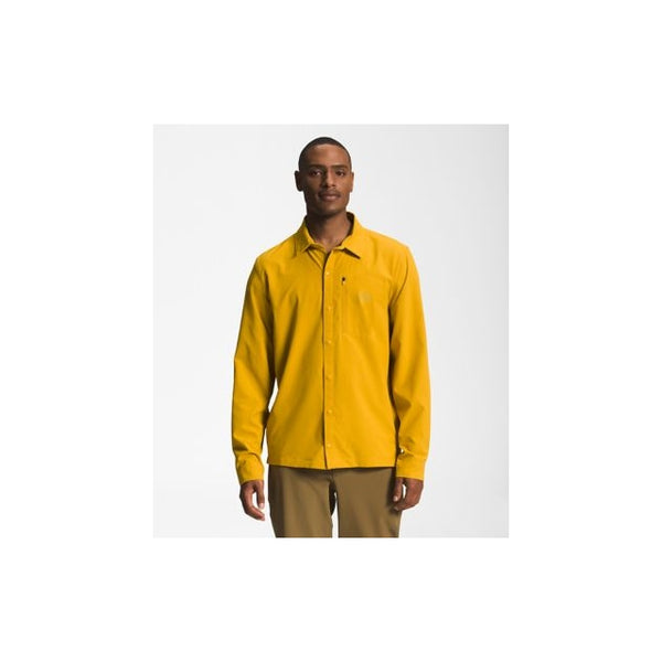The North Face Mens First Trail UPF Long Sleeve Shirt Arrowwood Yellow