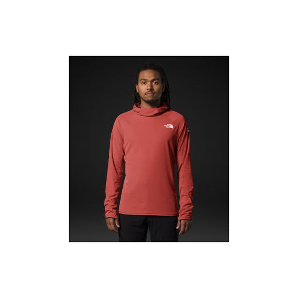 The North Face Mens Summit FUTUREFLEECE LT Pullover Hoodie Tandoori Spice Red
