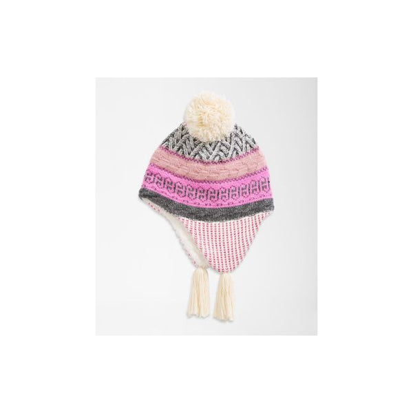 The North Face Fair Isle Earflap Beanie Cameo Pink/Multi/Color