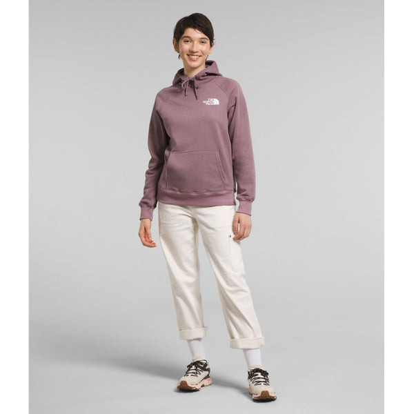 The North Face Womens Box NSE Pullover Hoodie Fawn Grey/TNF Mountain cript Graphic / S