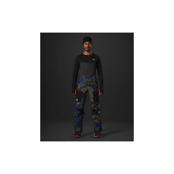 The North Face Mens Summit Verbier FUTURELIGHT Bib Military Olive Summit Mountainscape Print/TNF Black