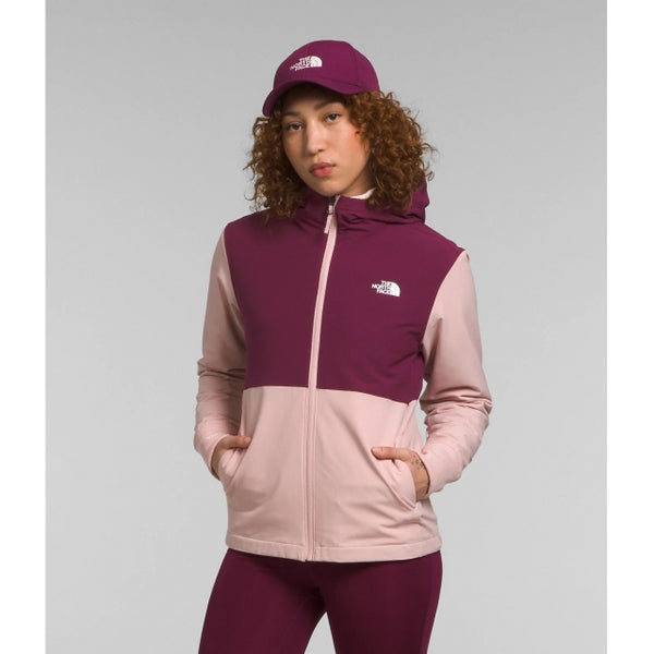 The North Face Womens Shelbe Raschel Hoodie Pink Moss/Boysenberry