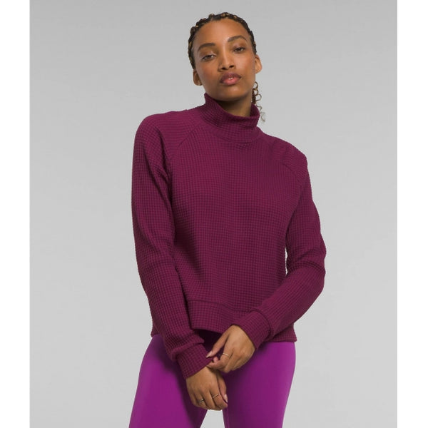 The North Face Womens L/S Mock Neck Chabot Boysenberry