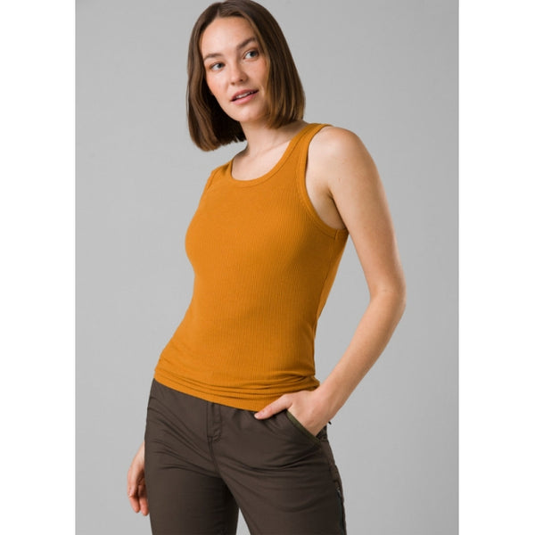 Prana Womens Foundation Rib Tank Solstice Heather