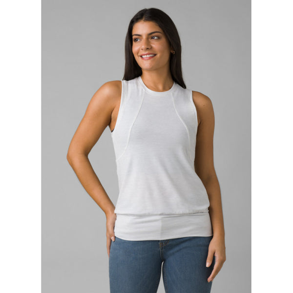Prana Womens Sol Protect Tank Soft White