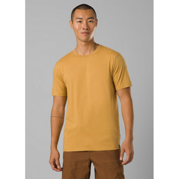 Prana Mens Crew T-Shirt Morro Heather