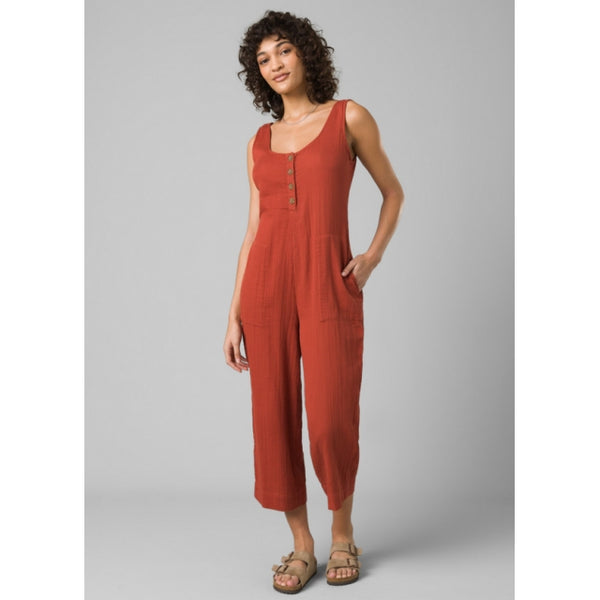 Prana Womens Seakissed Jumpsuit Rust