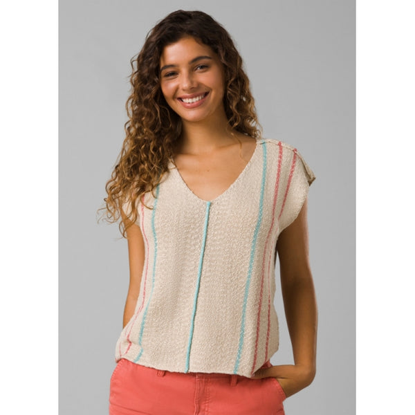 Prana Womens Wave Maker Sweater Top Canvas