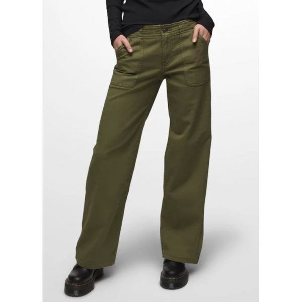 Prana Womens Sancho Wide Leg Pant Cargo Green