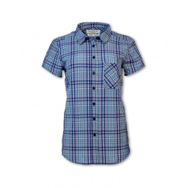Purnell Womens Short-Sleeved Quick Dry Shirt Blue