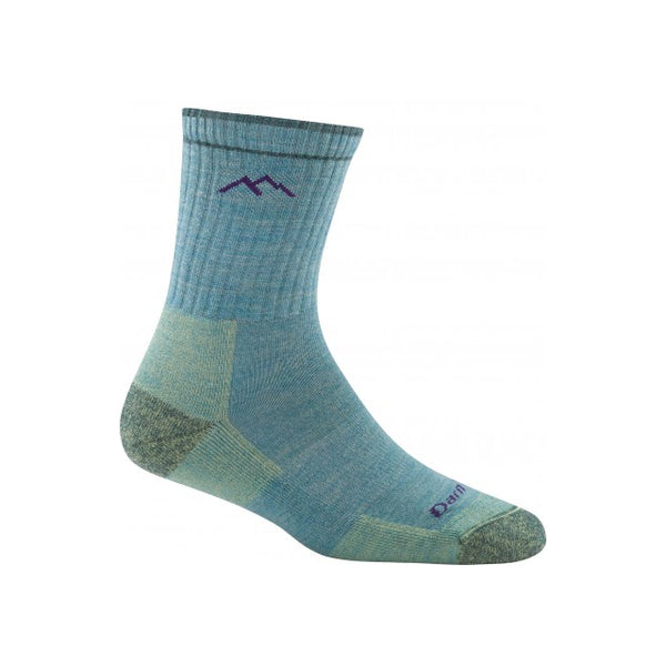 Darn Tough Hiker Micro Crew Midweight With Cushion Aqua Heather