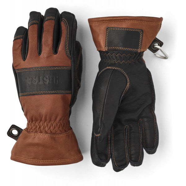 Hestra Fält Guide Glove - 5 Finger Brown / Black