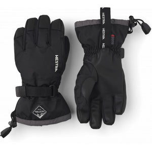 Hestra Gauntlet Czone Jr. - 5 Finger Black / Graphite