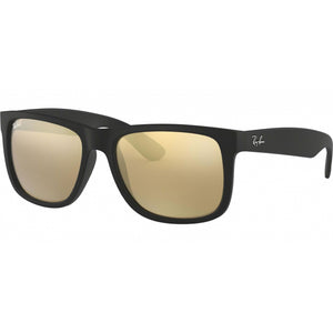 Ray-ban Justin Color Mix Sunglasses Rubber Blk/Brn Mirr Gld