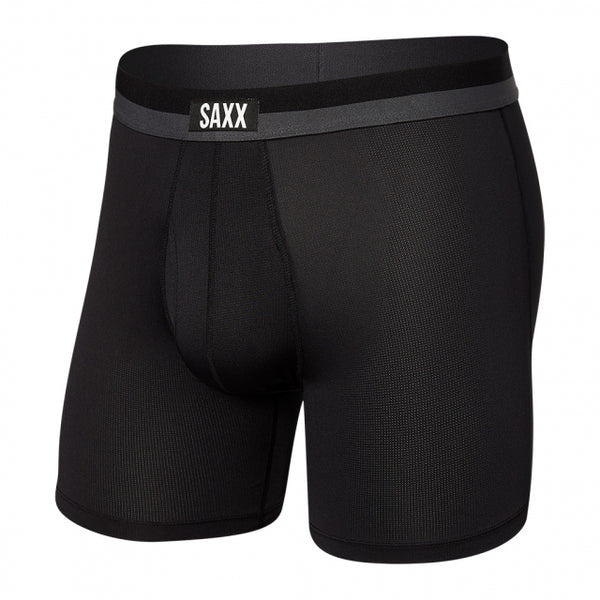 Saxx Sport Mesh Boxer Brief Fly Black